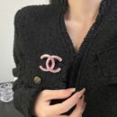 ☀️☑️ 香奈儿双c滴油方钻胸针