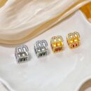 MIUMIU耳钉耳环 MIU MIU缪缪方块字母耳钉耳环