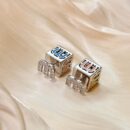 MIUMIU耳钉耳环 MIU MIU缪缪方块字母耳钉耳环