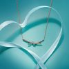❤️ TIFFANY&Co.蒂芙尼Knot系列双色金镶钻项链