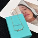 ❤️ TIFFANY&Co.蒂芙尼Knot系列双色金镶钻项链