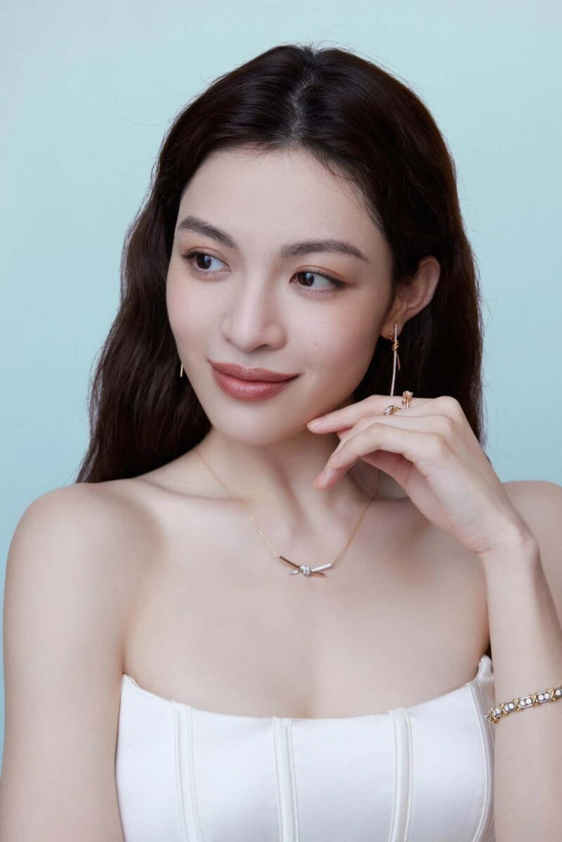 ❤️ TIFFANY&Co.蒂芙尼Knot系列双色金镶钻项链 - Image 13