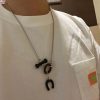 ☀HERMES爱马仕Carrousel水牛角项链 ☀