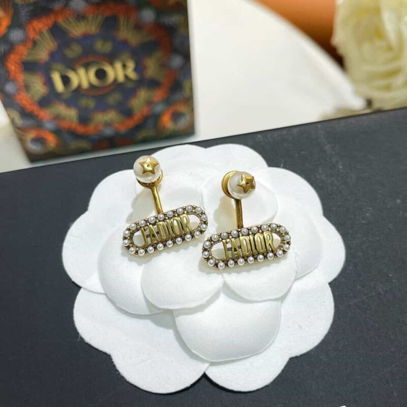 DIOR迪奥珍珠jadior手链项链耳钉戒指 - Image 4