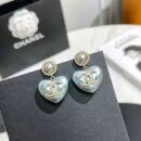 CHANEL香奈儿双c 桃心耳钉耳环