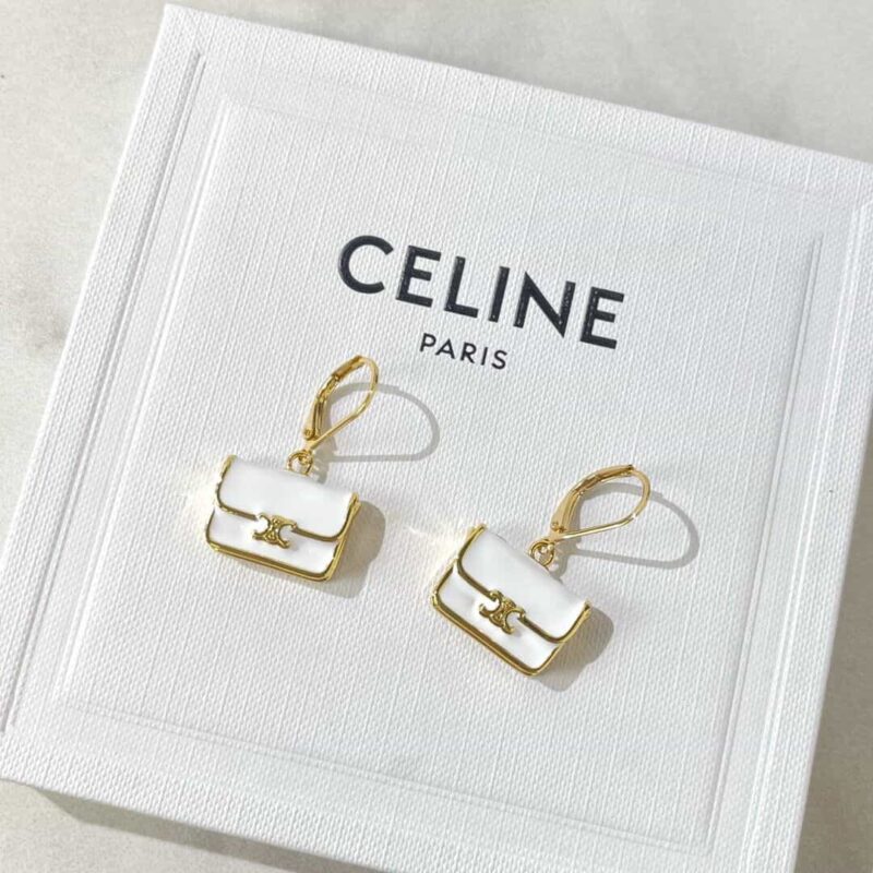Celine赛琳凯旋门包包项链 耳钉耳环 - Image 3