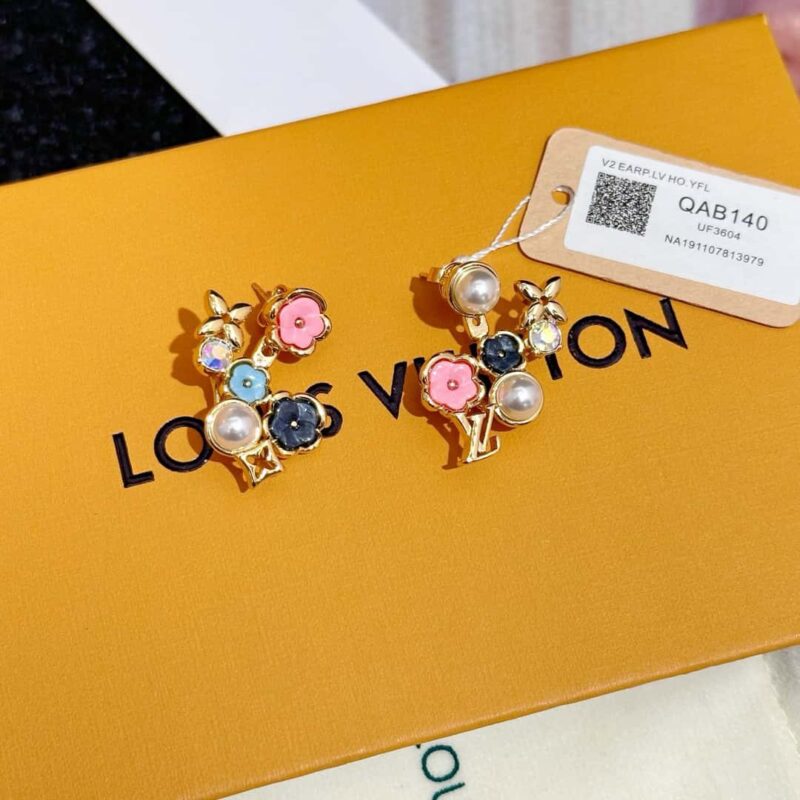 M01642 ☀Louis Vuitton 路易威登IV BOTANICA 耳环耳钉 ☀ - Image 11