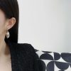 ☀️☑️ 香奈儿C1双c半圆五角星⭐星星耳钉耳环 ☀️