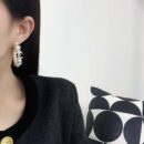 ☀️☑️ 香奈儿C1双c半圆五角星⭐星星耳钉耳环