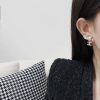 ☀️☑️ 香奈儿C2双c翅膀五角星⭐星星耳钉耳环