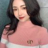 DIOR迪奥金色CD珍珠胸针