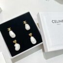 Celine赛琳凯旋门&桃心 巴洛克珍珠耳钉耳环