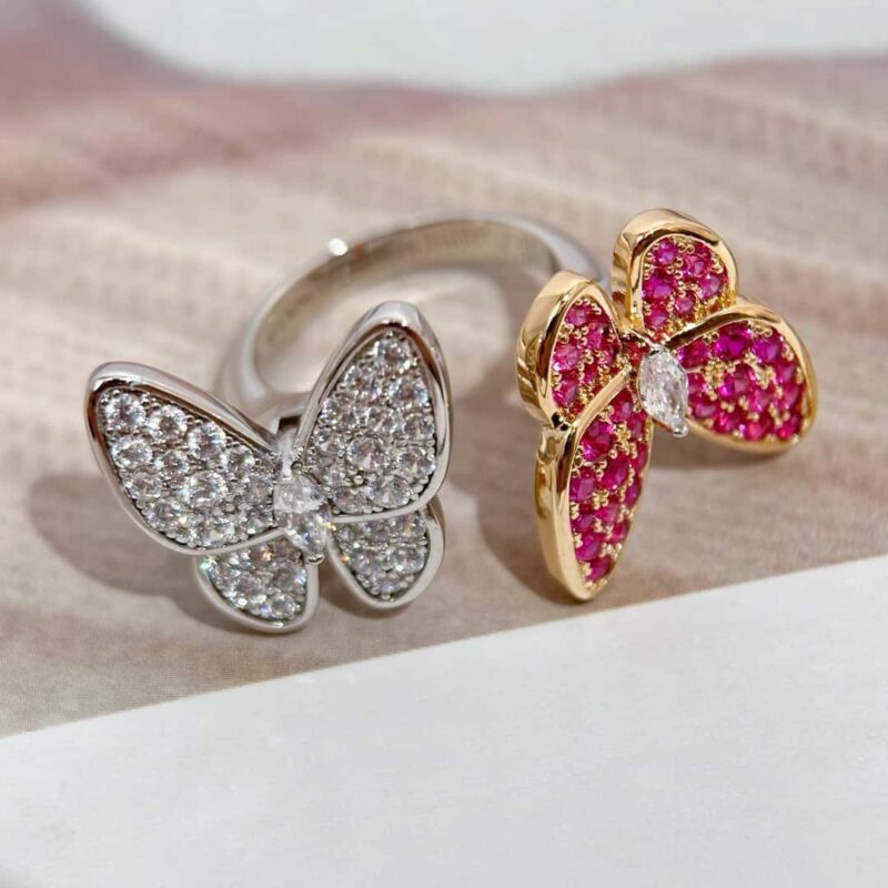 ☀️原单货 ☀️Van Cleef &Arpels 梵克雅宝Two Butterfly蝴蝶戒指 ☀ - Image 17