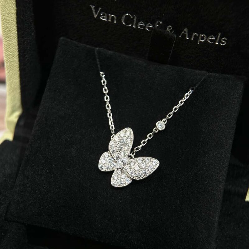 ☀️原单货 ☀️Van Cleef &Arpels 梵克雅宝Two Butterfly满钻蝴蝶项链 - Image 11