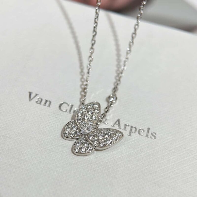 ☀️原单货 ☀️Van Cleef &Arpels 梵克雅宝Two Butterfly满钻蝴蝶项链 - Image 15