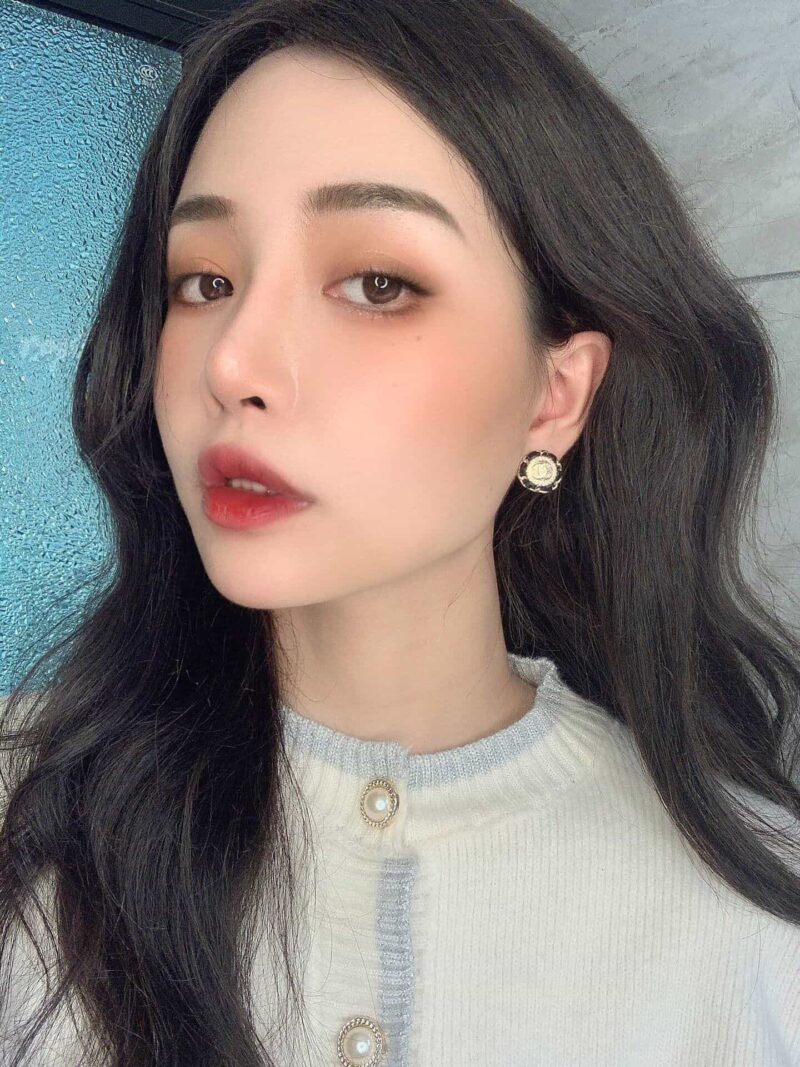 CHANEL香奈儿双c黑皮绳耳钉耳环 - Image 4