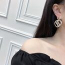 ☀️☑️ 香奈儿C2双桃心爱心镂空满钻耳钉耳环