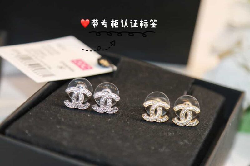 CHANEL香奈儿双c珍珠耳钉耳环 - Image 2