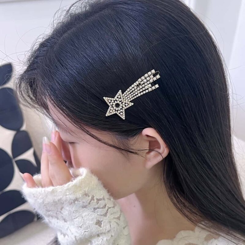 ☑️DIOR迪奥满钻五角星彗星发夹发卡 - Image 5