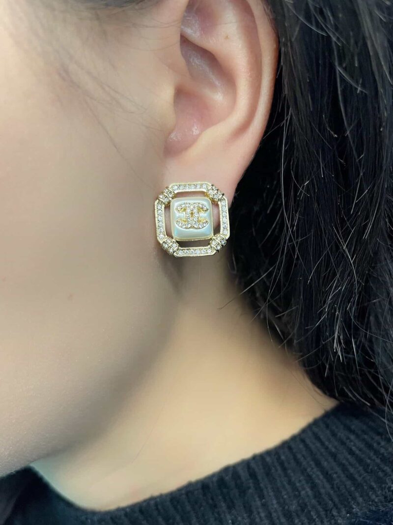 CHANEL香奈儿双c耳钉耳环 - Image 4