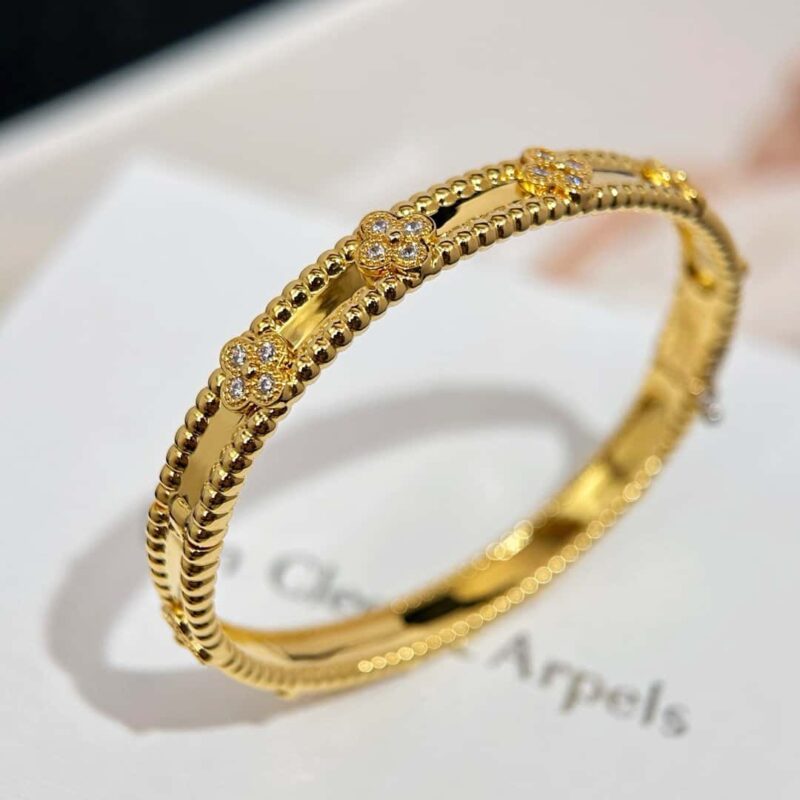 ☀️Van Cleef &Arpels 梵克雅宝PERLEE系列 Perlee sweet clovers万花筒四叶草手镯 ☀️ - Image 14