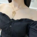 ☑️DIOR迪奥金色CD流苏项链