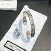 Gucci古驰双G纯银手镯 戒指