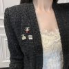 【三合一】 ☀️☑️ 香奈儿双c包包方钻三件套胸针 ☀️