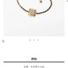 ☀️☑️ 香奈儿双c方形花朵黑皮绳项链颈链choker ☀️