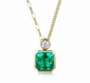 ☑️TIFFANY&Co.蒂芙尼方形绿钻项链