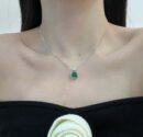 ☑️TIFFANY&Co.蒂芙尼方形绿钻项链