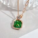 ☑️TIFFANY&Co.蒂芙尼方形绿钻项链