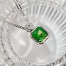 ☑️TIFFANY&Co.蒂芙尼方形绿钻项链