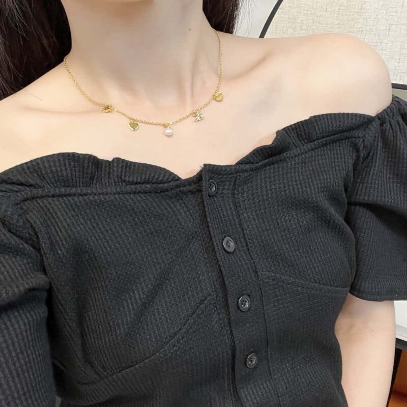 七夕限量款❤️ ☀️☑️ Celine瑟琳凯旋门流苏项链 手链 - Image 6