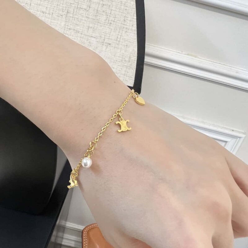 七夕限量款❤️ ☀️☑️ Celine瑟琳凯旋门流苏项链 手链 - Image 7