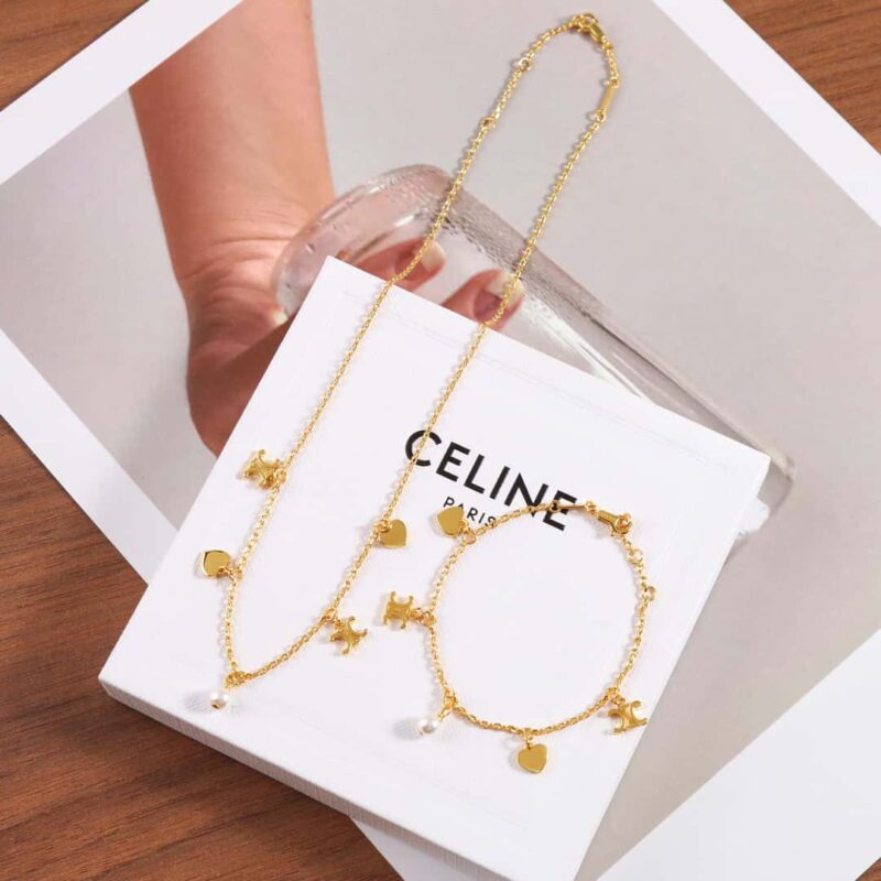 七夕限量款❤️ ☀️☑️ Celine瑟琳凯旋门流苏项链 手链 - Image 9