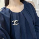 ☑️CHANEL香奈儿双c半钻半珍珠胸针