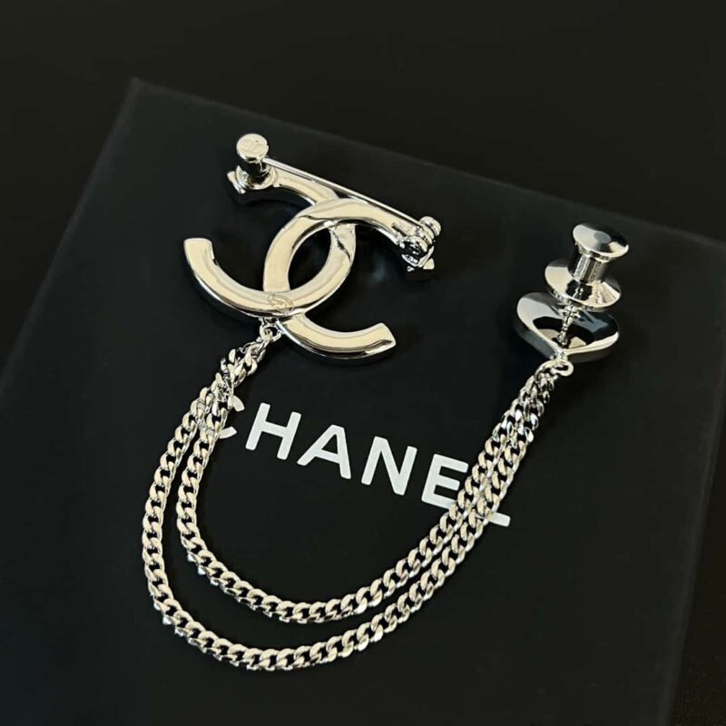 ☑️CHANEL香奈儿双c流苏爱心桃心胸针 - Image 9