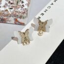 ☑️DIOR迪奥蝴蝶珍珠耳钉耳环