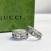 Gucci古驰方形G图案纯银戒指