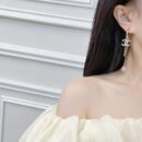 ☑️CHANEL香奈儿c2双c流苏粉钻圆形耳钉耳环
