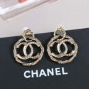 ☑️CHANEL香奈儿c2双c镂空圆形耳钉耳环