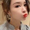 ☀️☑️ 香奈儿C2双c五角星⭐星星耳钉耳环 ☀️