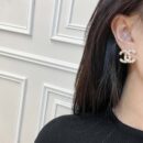 ☑️CHANEL香奈儿c1双c粉钻珍珠耳钉耳环