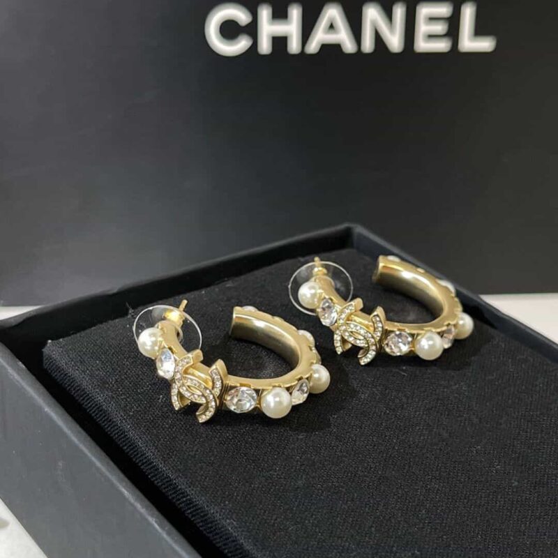 CHANEL香奈儿双c耳钉耳环