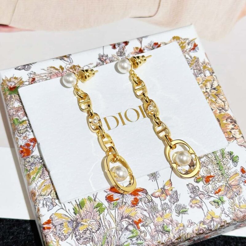 ☑️DIOR迪奥DiorCD珍珠耳钉耳环 - Image 6