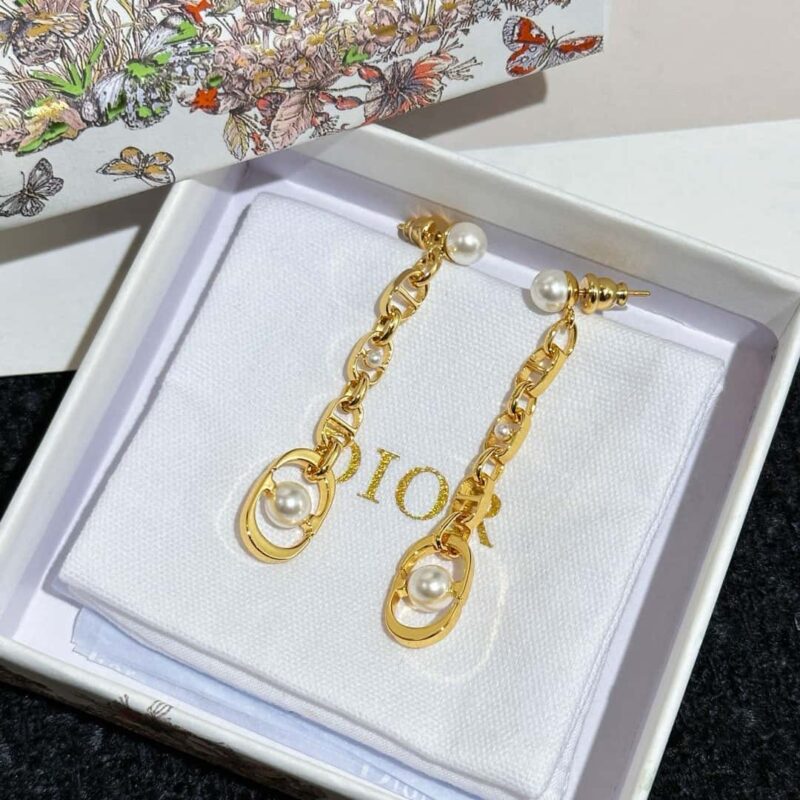 ☑️DIOR迪奥DiorCD珍珠耳钉耳环 - Image 8