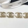 CHANEL香奈儿双c 珍珠满钻耳钉耳环