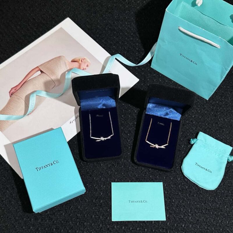 ☑️TIFFANY&Co.蒂芙尼tiffany knot满钻项链 - Image 3