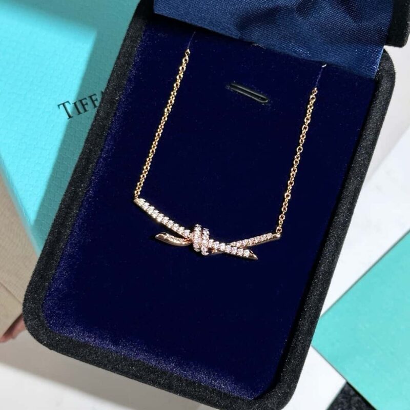 ☑️TIFFANY&Co.蒂芙尼tiffany knot满钻项链 - Image 6